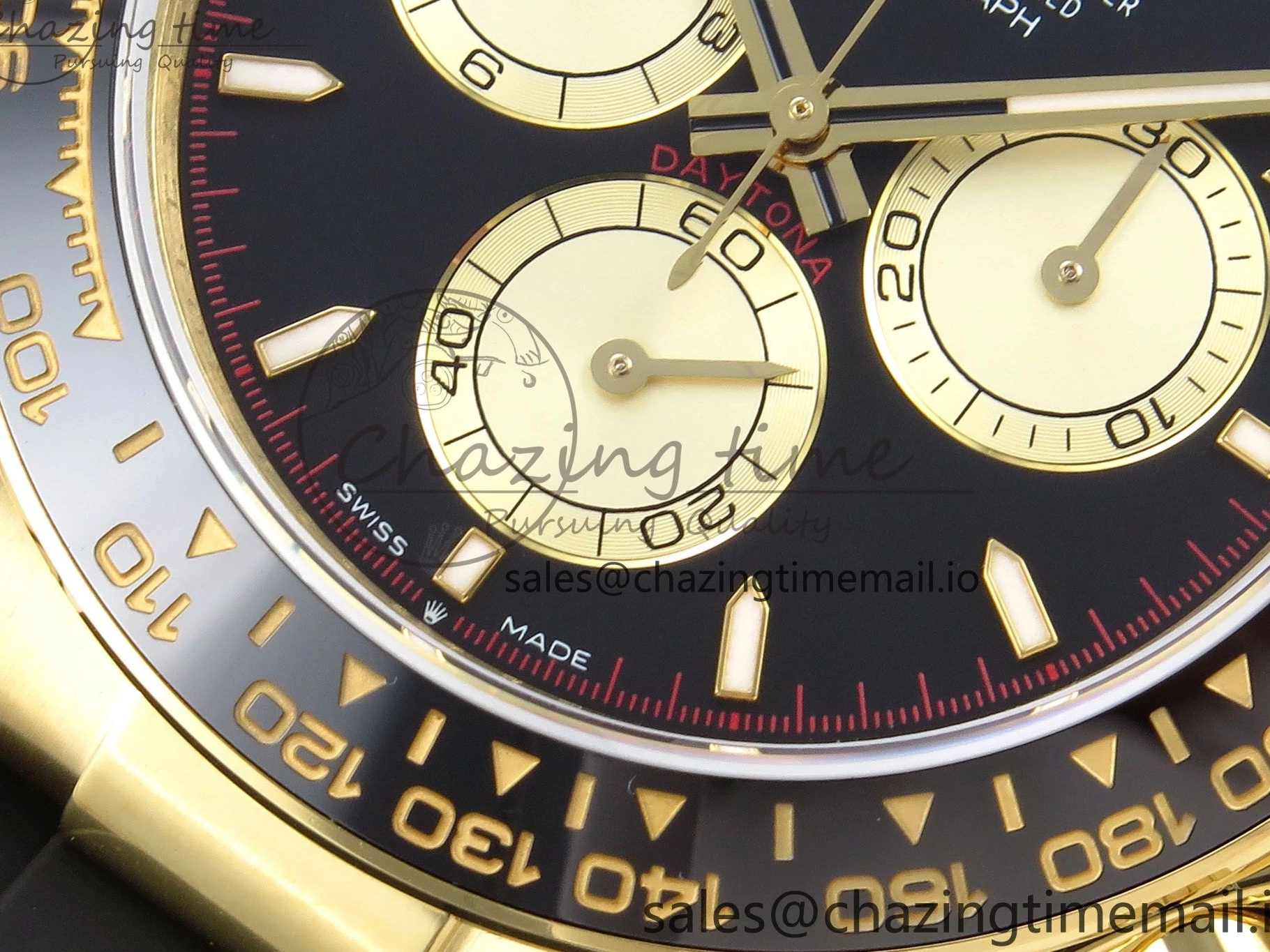 MiroTime 0414 Bold Daytona 126518 QF 1:1 Best Edition Black YG Dial on Oysterflex Strap SH4131 V6（Gain Weight） 1198